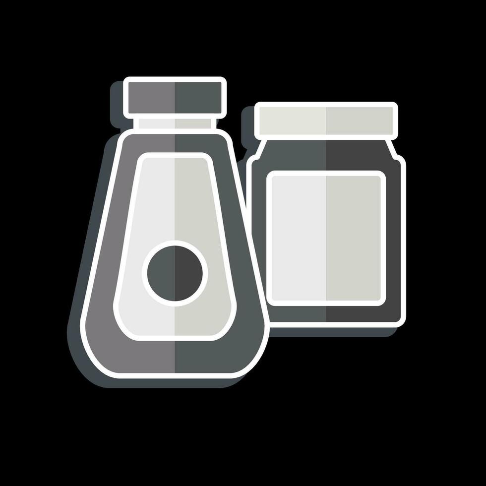 Icon Seasonings. related to Camping symbol. glossy style. simple design editable. simple illustration vector