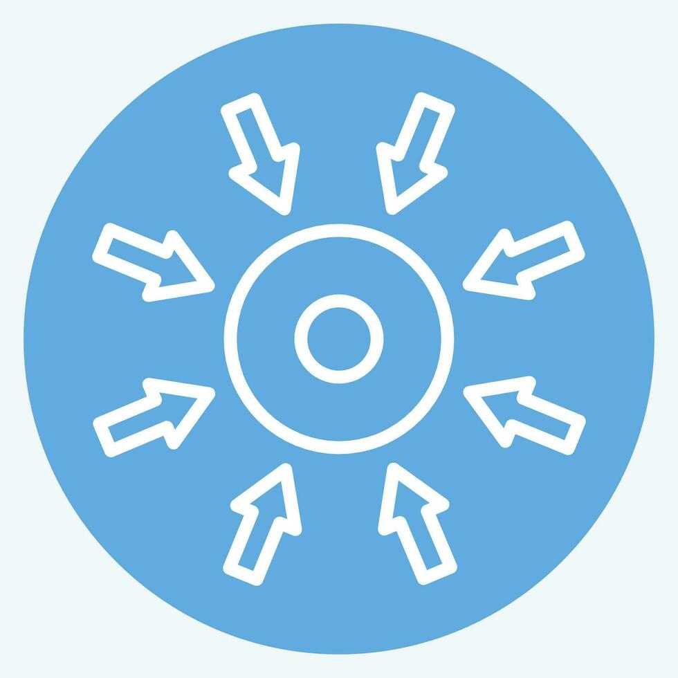 Icon Specific. related to Business Analysis symbol. blue eyes style simple design editable. simple illustration vector