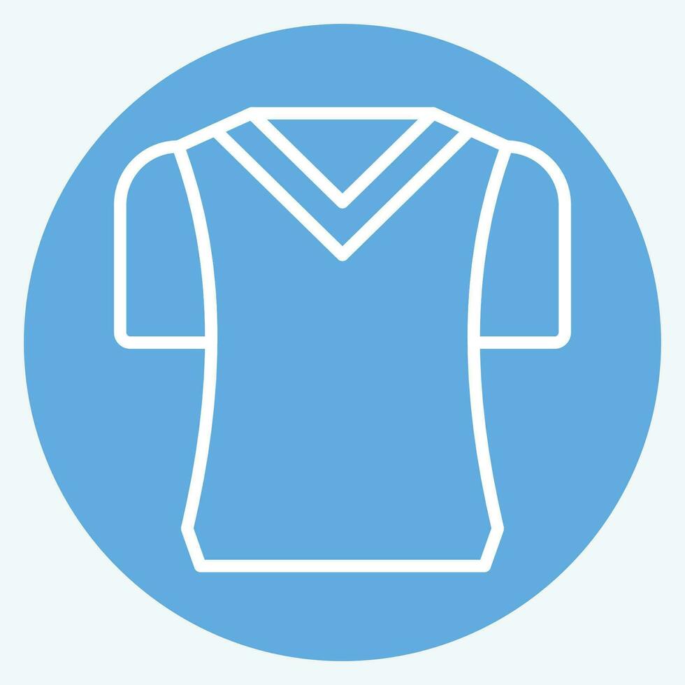 Icon T Shirts. related to Camping symbol. blue eyes style. simple design editable. simple illustration vector