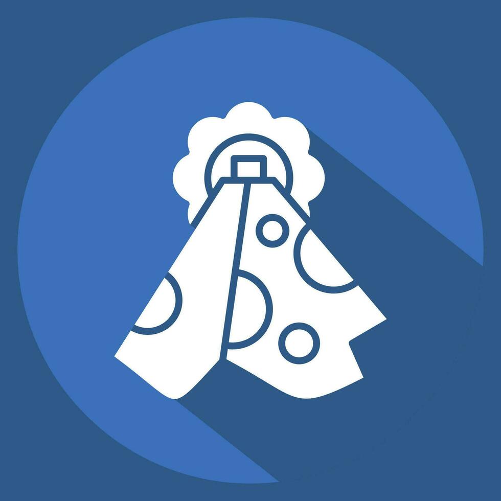 Icon Towel. related to Bathroom symbol. long shadow style. simple design editable. simple illustration vector