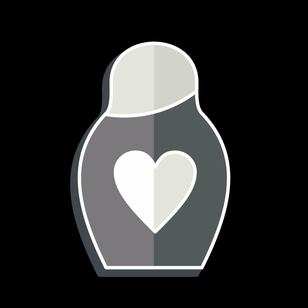 Icon Shampoo. related to Bathroom symbol. glossy style. simple design editable. simple illustration vector