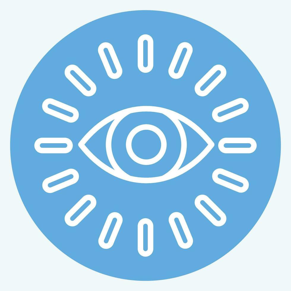 Icon Monitoring. related to Business Analysis symbol. blue eyes style simple design editable. simple illustration vector