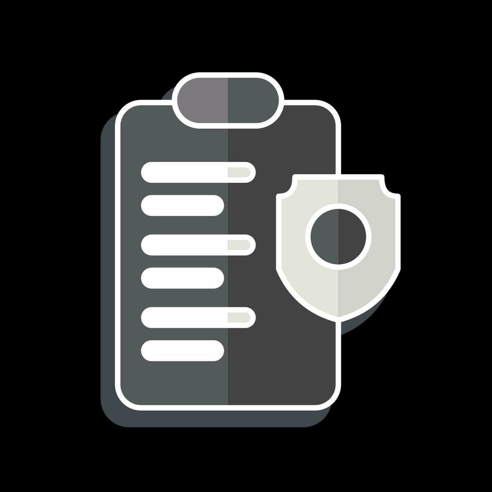 Icon Policy. related to Business Analysis symbol. glossy style simple design editable. simple illustration vector