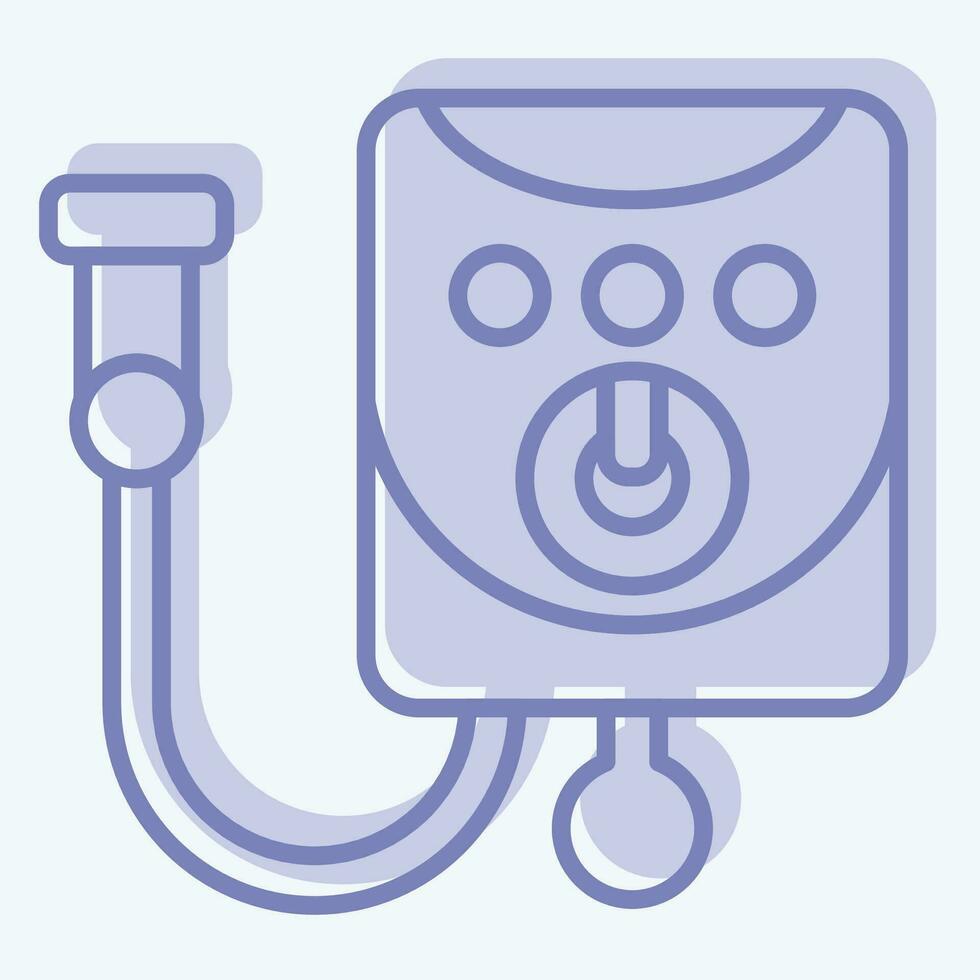Icon Water Heater. related to Bathroom symbol. two tone style. simple design editable. simple illustration vector