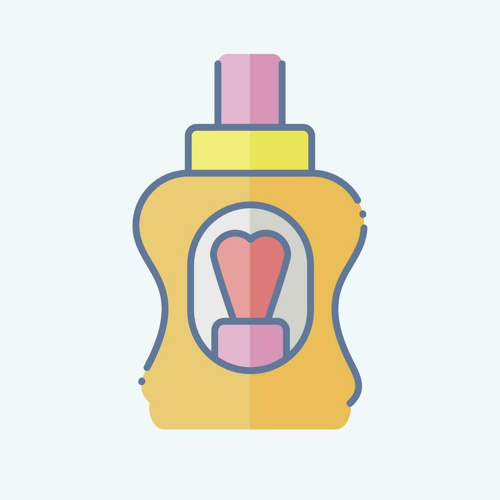 Icon Mouthwash. related to Bathroom symbol. doodle style. simple design editable. simple illustration vector