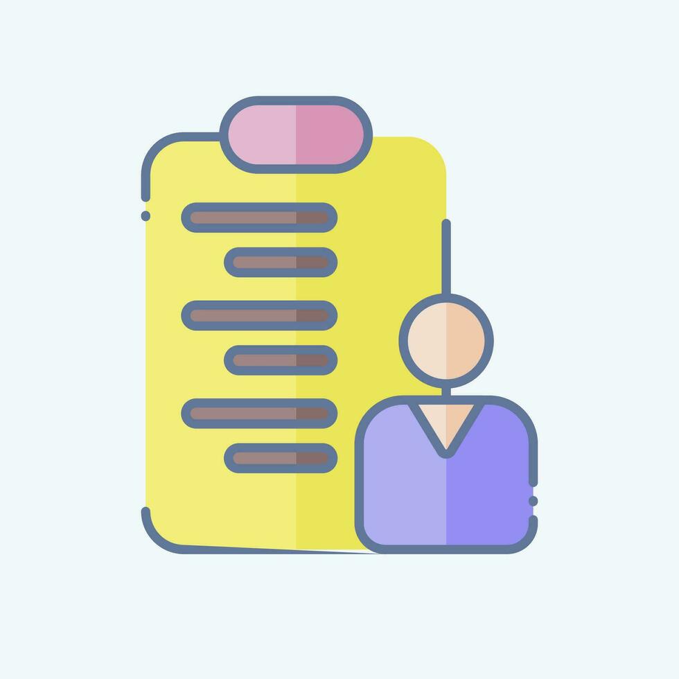 Icon Project Management. related to Business Analysis symbol. doodle style simple design editable. simple illustration vector