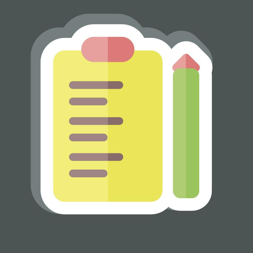 Sticker Inspection. related to Business Analysis symbol. simple design editable. simple illustration vector