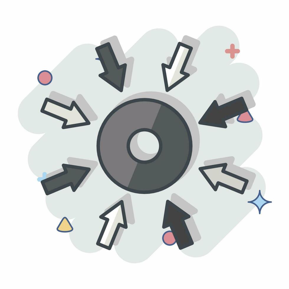 Icon Specific. related to Business Analysis symbol. comic style simple design editable. simple illustration vector