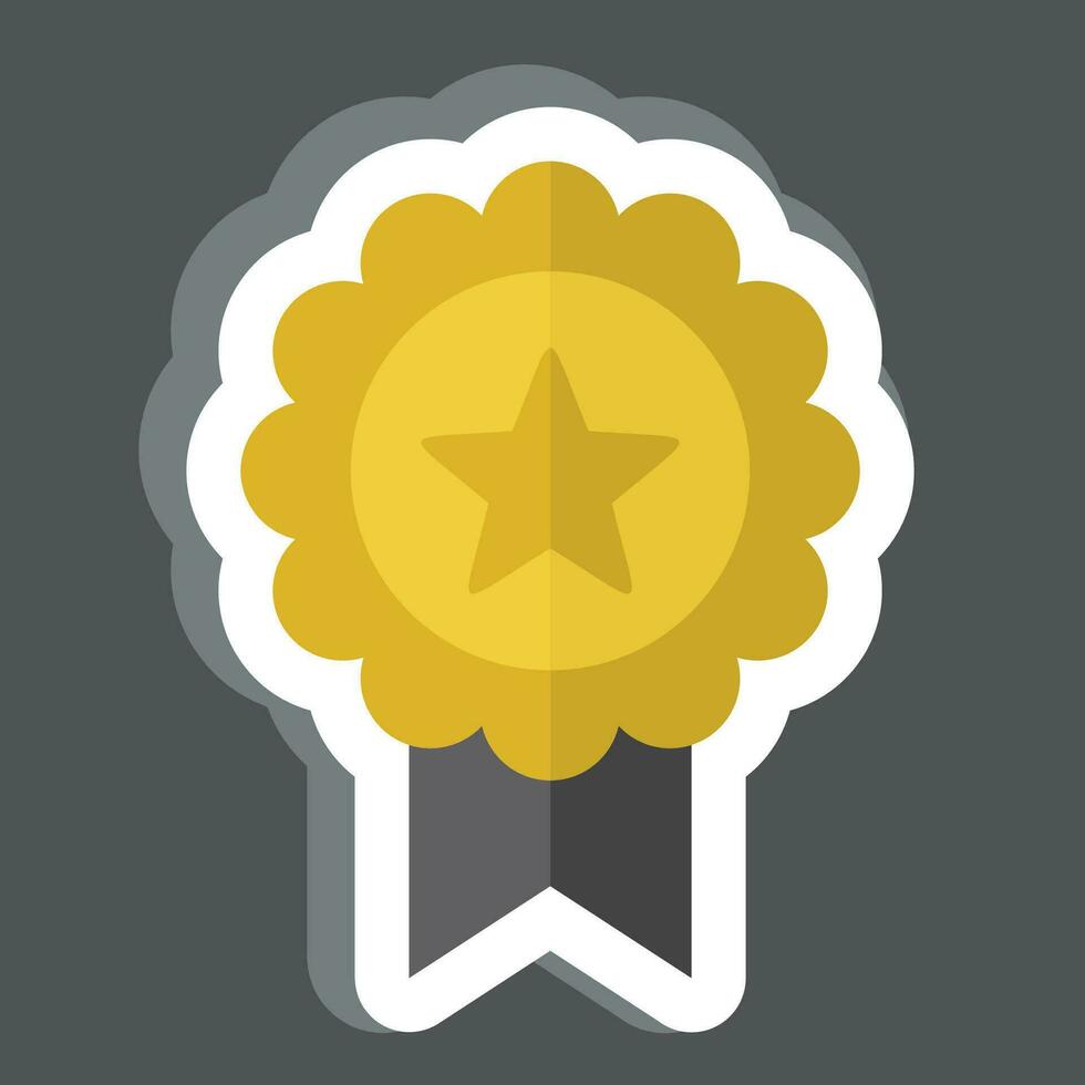 Sticker Badge 2. related to Award symbol. simple design editable. simple illustration vector