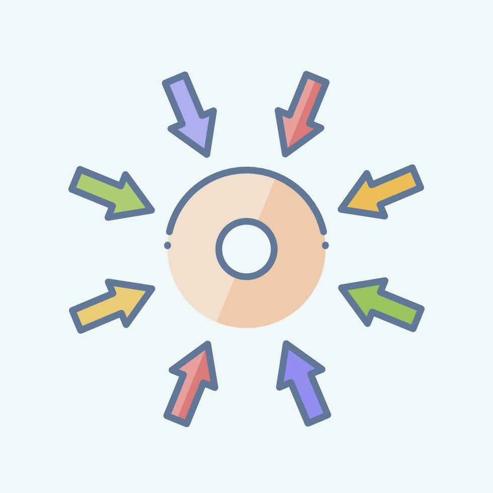 Icon Specific. related to Business Analysis symbol. doodle style simple design editable. simple illustration vector