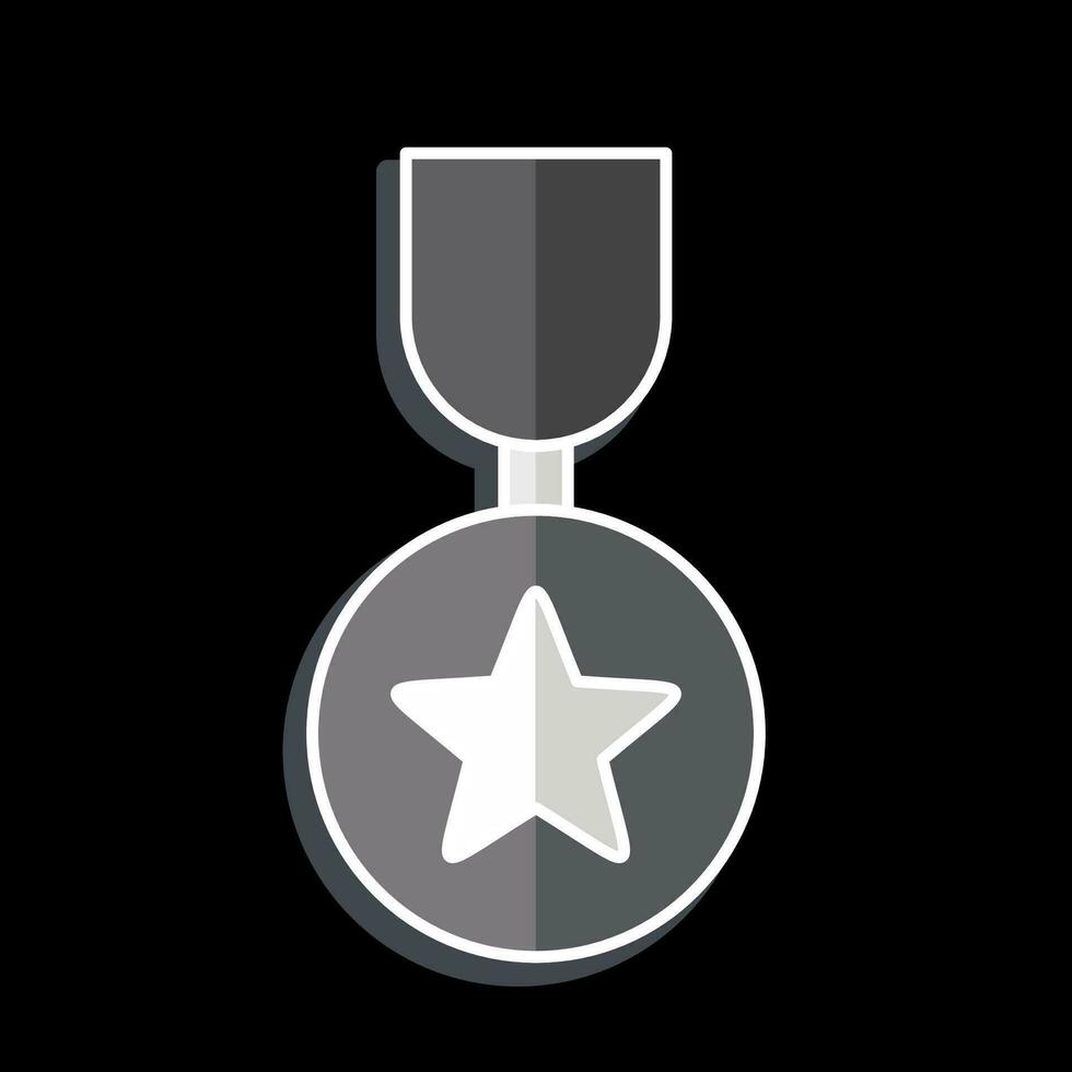 Icon Badge 1. related to Award symbol. glossy style. simple design editable. simple illustration vector