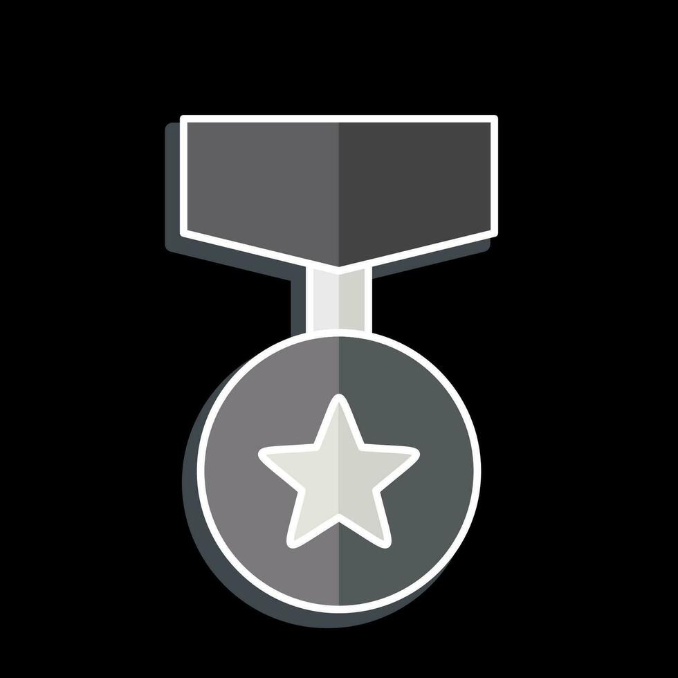 Icon Badge 4. related to Award symbol. glossy style. simple design editable. simple illustration vector