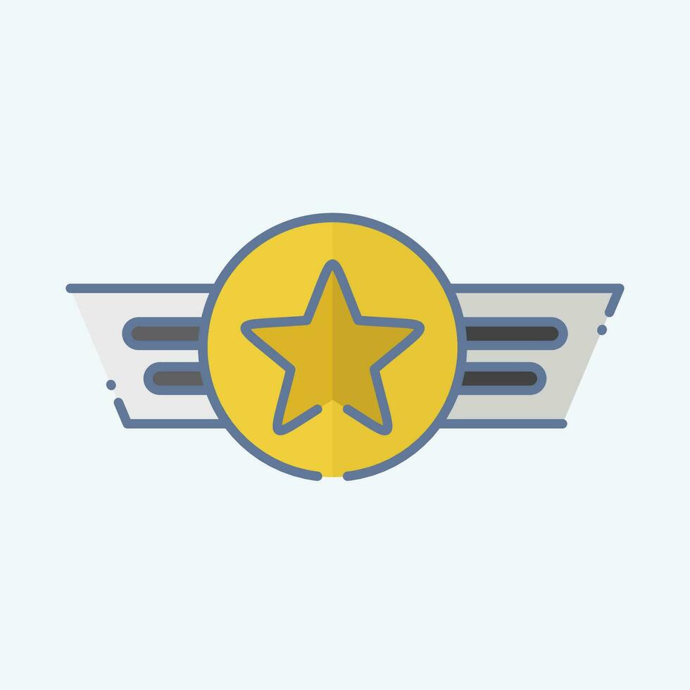 Icon Award 6. related to Award symbol. doodle style. simple design editable. simple illustration vector