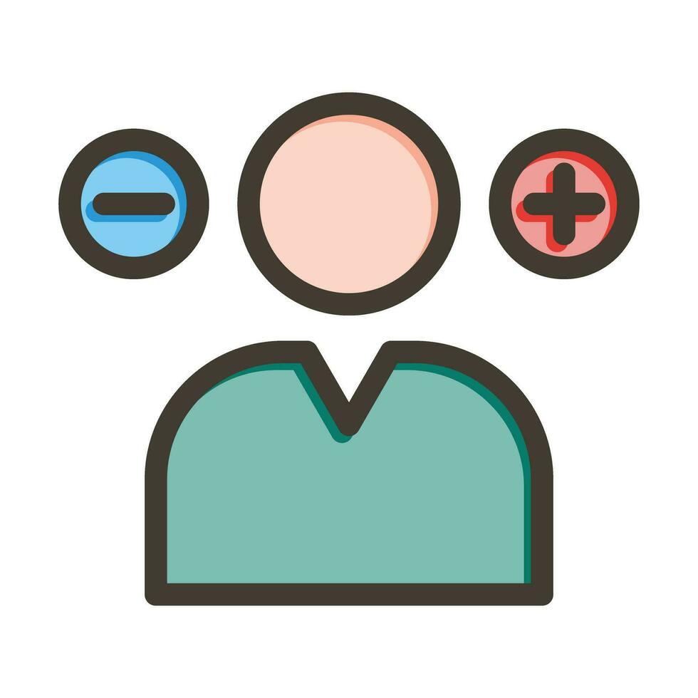 Decision Making Vector Thick Line Filled Colors Icon For Personal And Commercial Use.