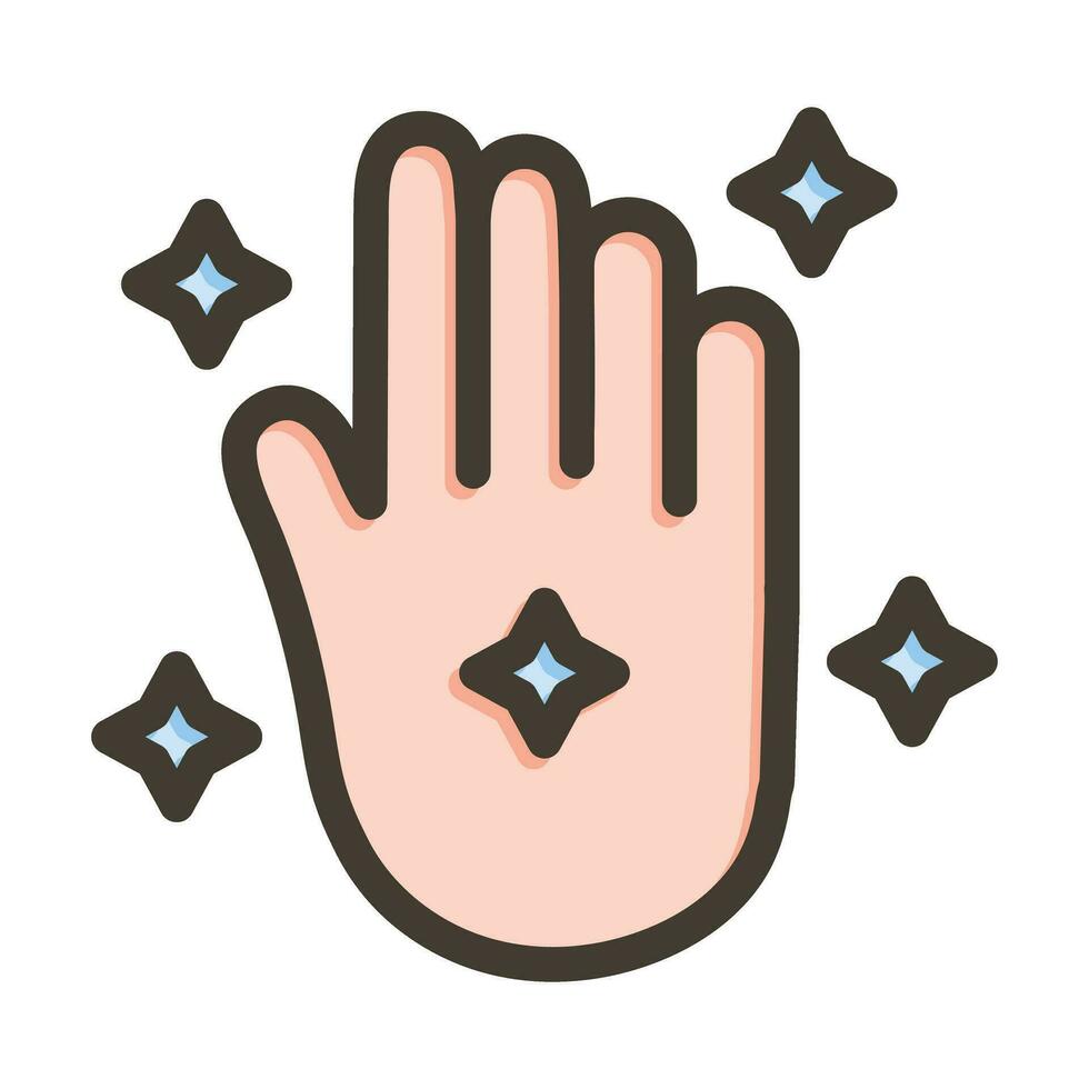 Hand Vector Thick Line Filled Colors Icon For Personal And Commercial Use.