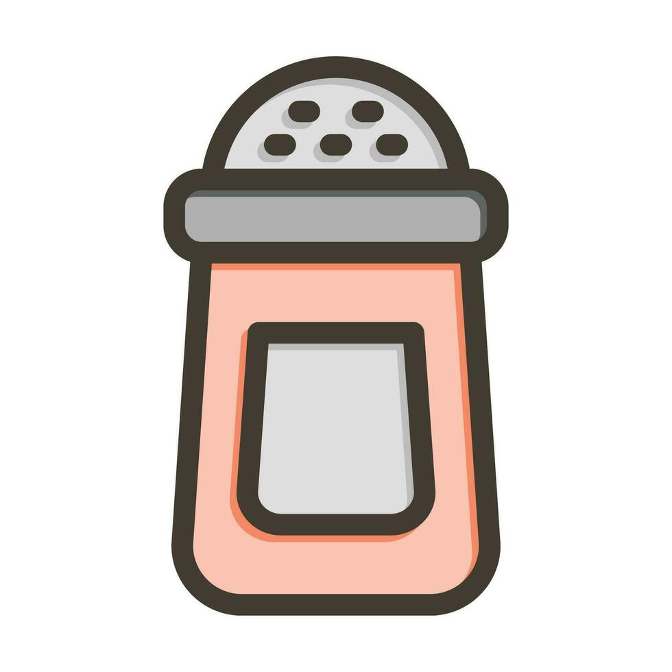 Salt Vector Thick Line Filled Colors Icon For Personal And Commercial Use.