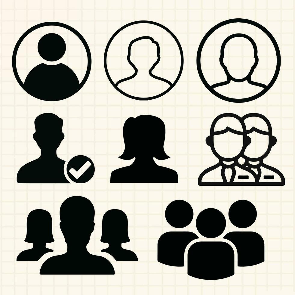 human icon design for template vector