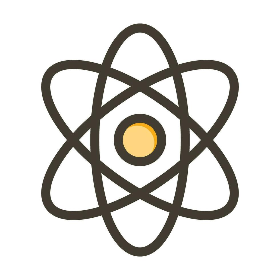 Quantum Dot Vector Thick Line Filled Colors Icon For Personal And Commercial Use.