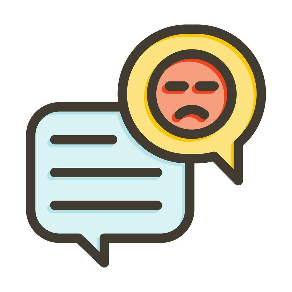 Complaint Vector Thick Line Filled Colors Icon For Personal And Commercial Use.