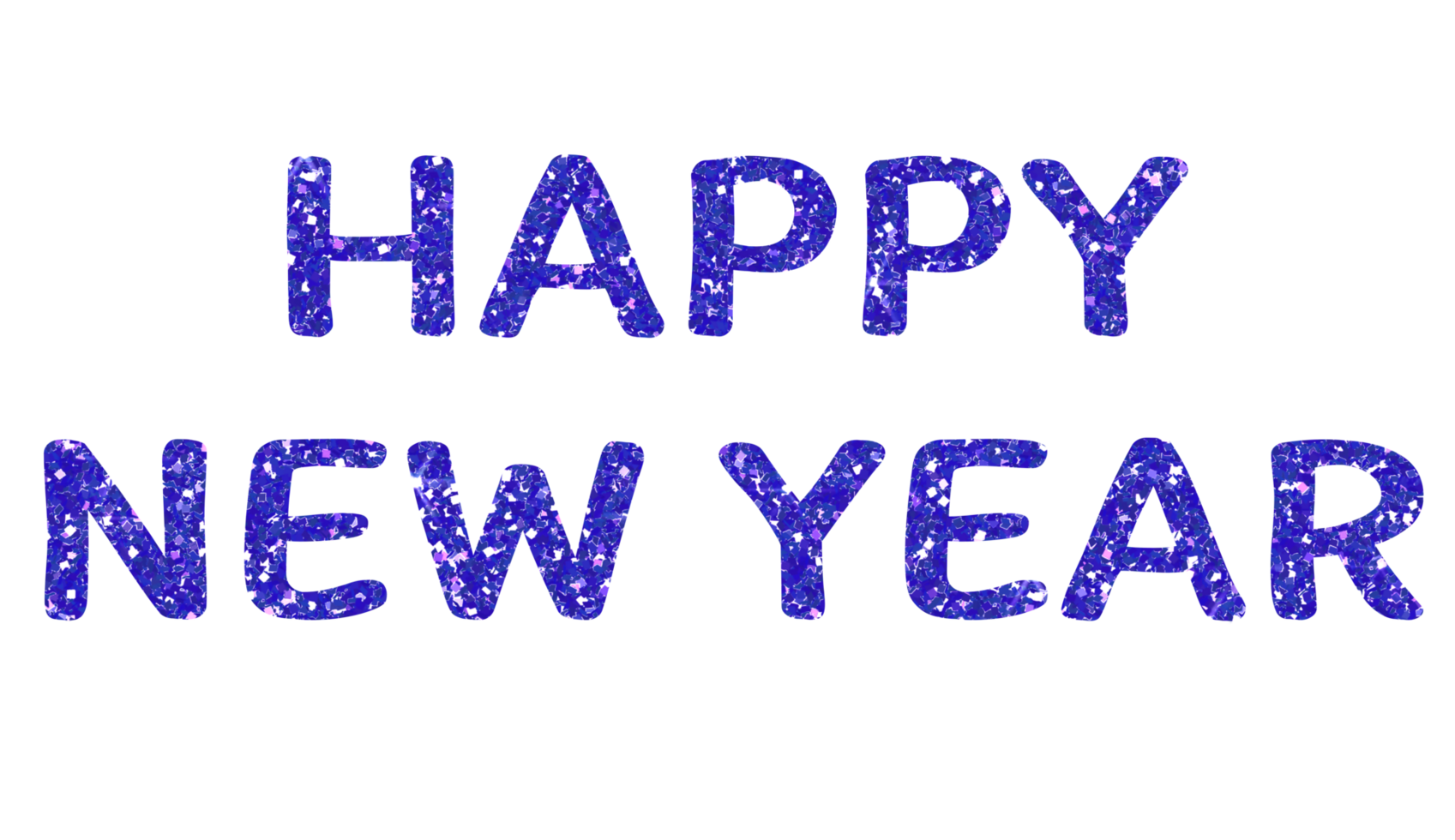 Dark blue glitter text happy new year.HAPPY NEW YEAR. Design for decorating, background, wallpaper, illustration. png