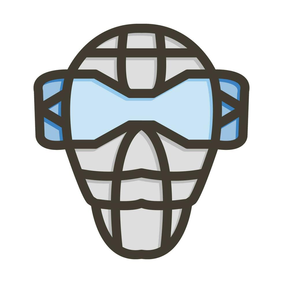 Mask Vector Thick Line Filled Colors Icon For Personal And Commercial Use.