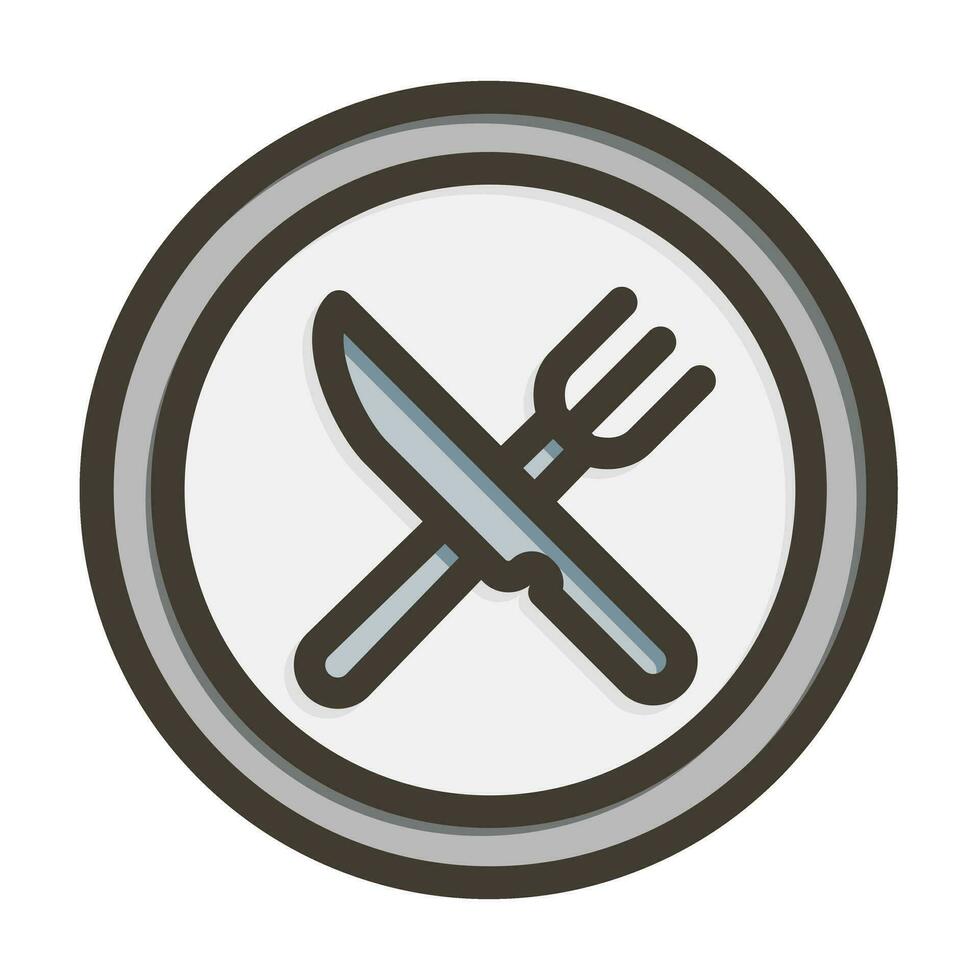 Restaurant Vector Thick Line Filled Colors Icon For Personal And Commercial Use.