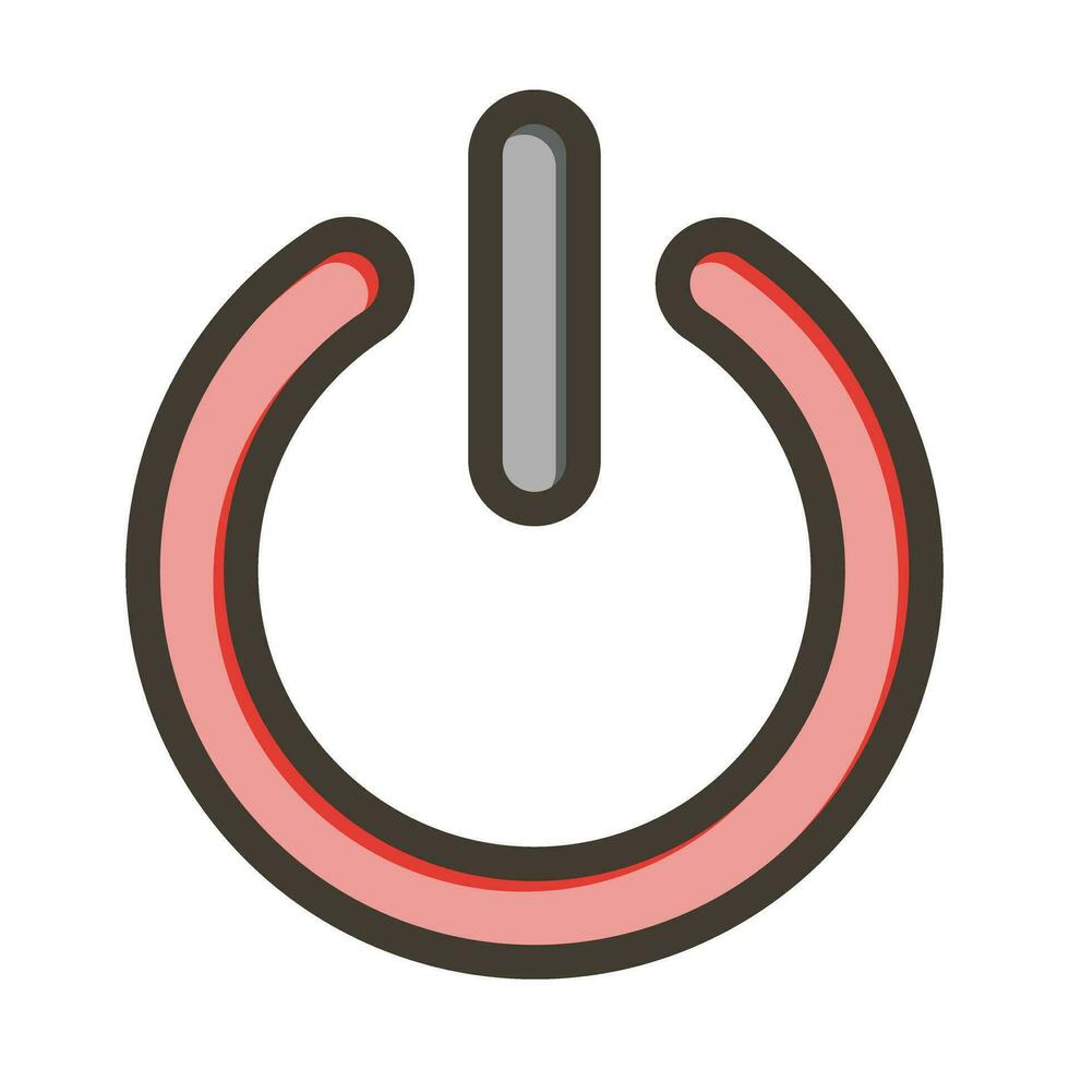 Power Vector Thick Line Filled Colors Icon For Personal And Commercial Use.