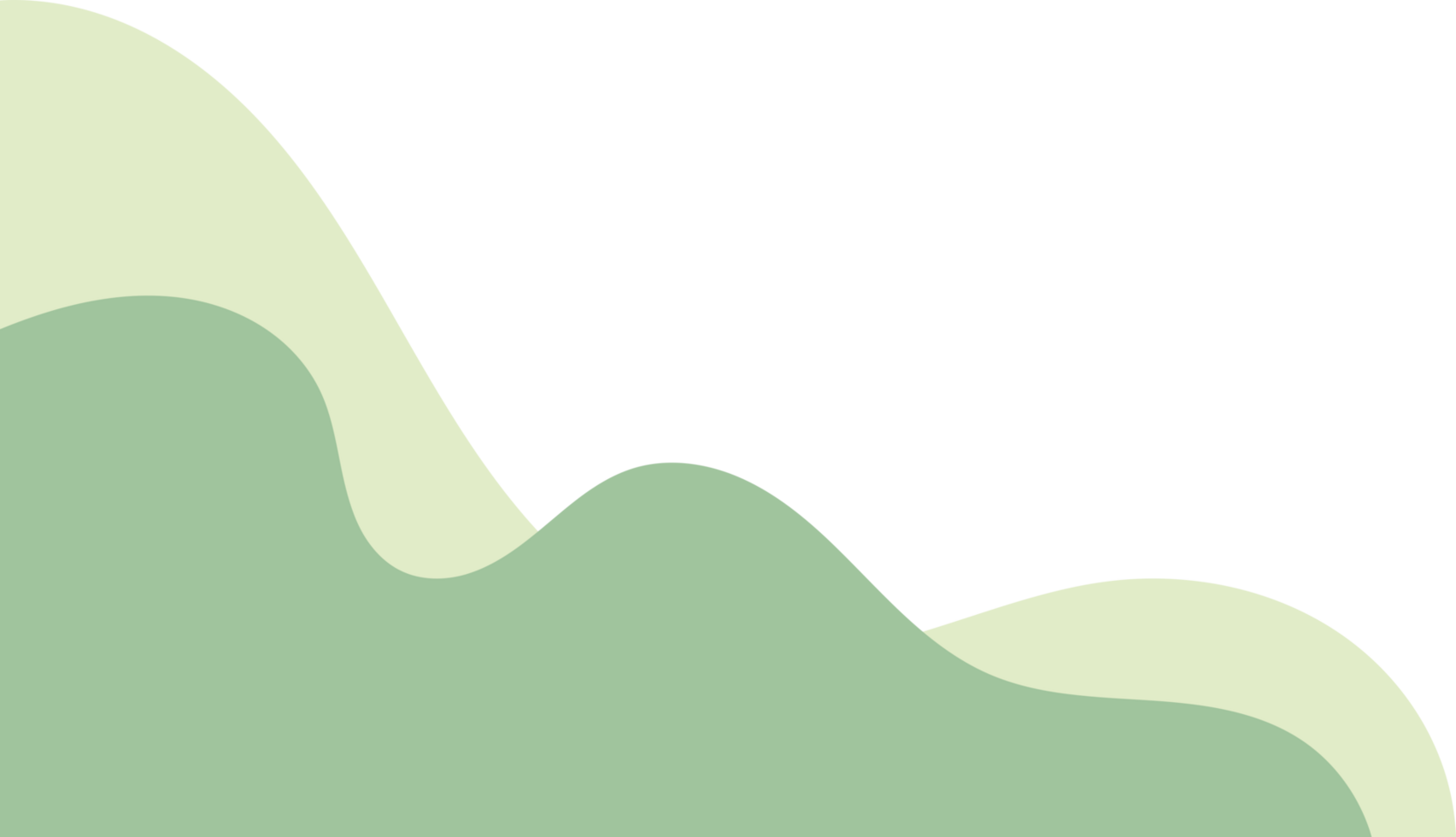 sage wavy corner. fluid corner illustration suitable for background, layout, banner. png