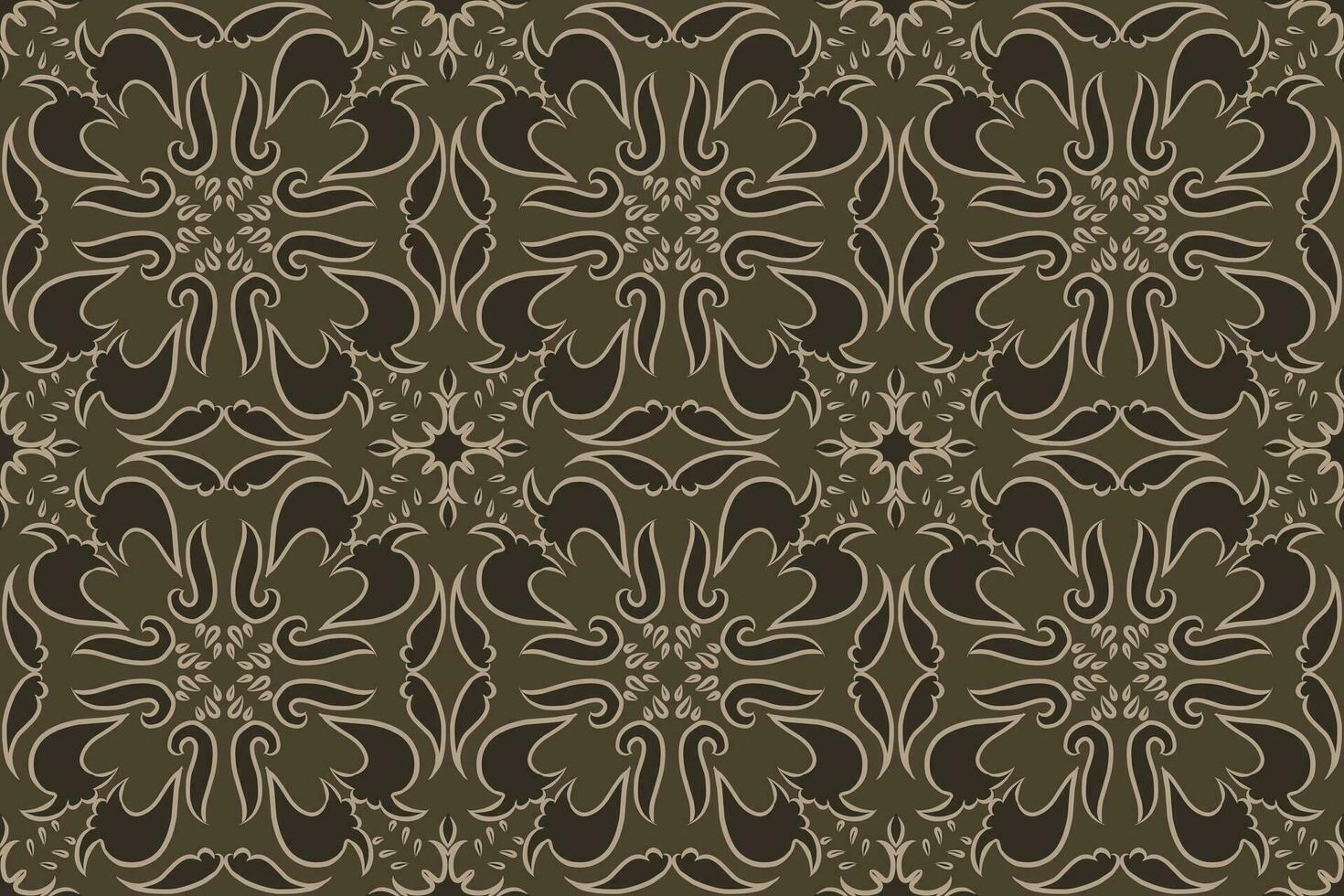 batik motif design, can be used for background or fabric design. This design can be connected repeatedly and will always connect vector