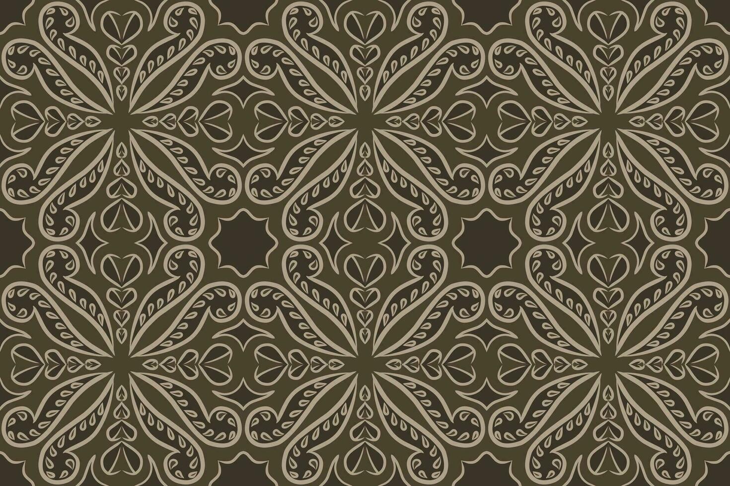 batik motif design, can be used for background or fabric design. This design can be connected repeatedly and will always connect vector
