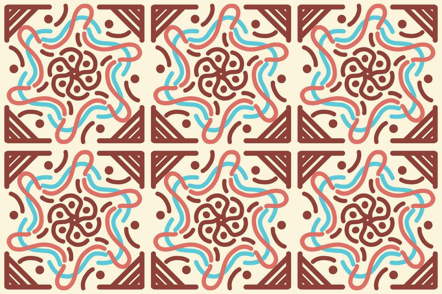 batik motif design, can be used for background or fabric design. This design can be connected repeatedly and will always connect vector