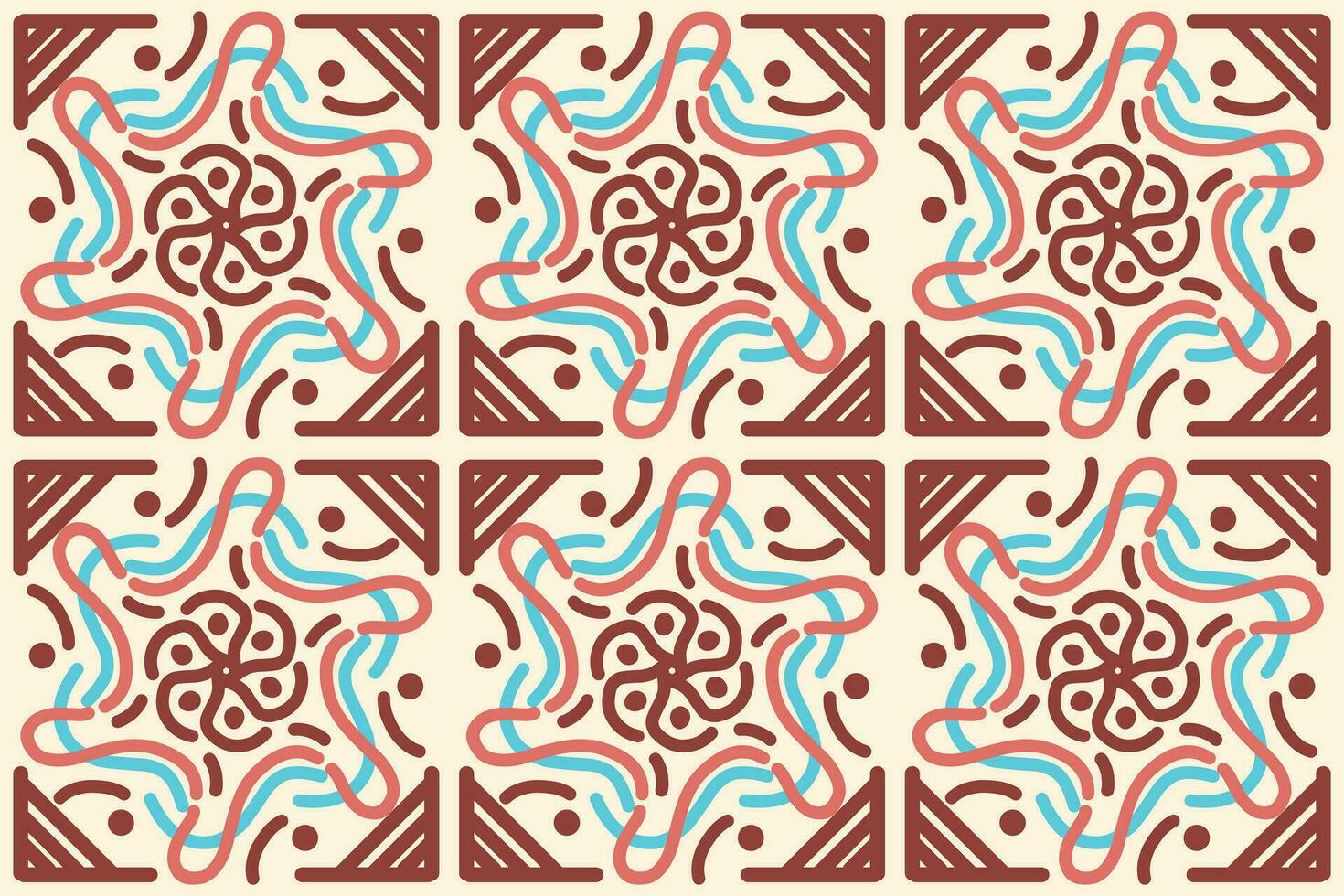 batik motif design, can be used for background or fabric design. This design can be connected repeatedly and will always connect vector