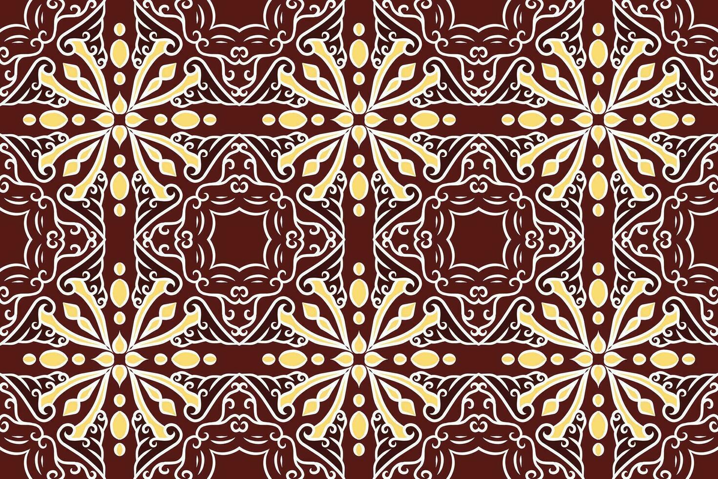 batik motif design, can be used for background or fabric design. This design can be connected repeatedly and will always connect vector