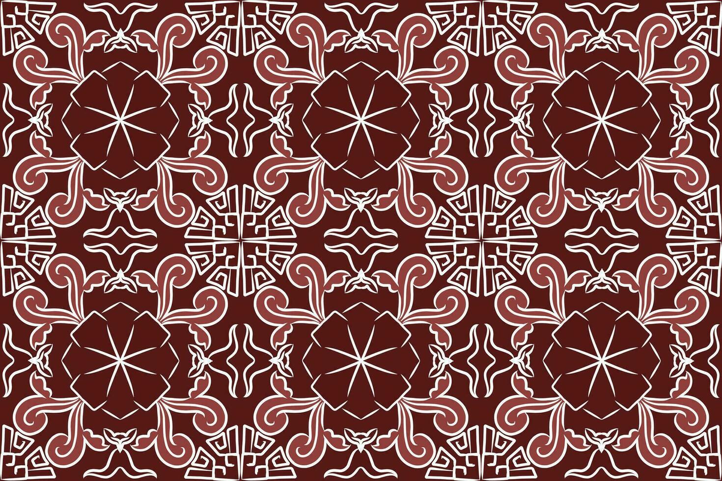 batik motif design, can be used for background or fabric design. This design can be connected repeatedly and will always connect vector