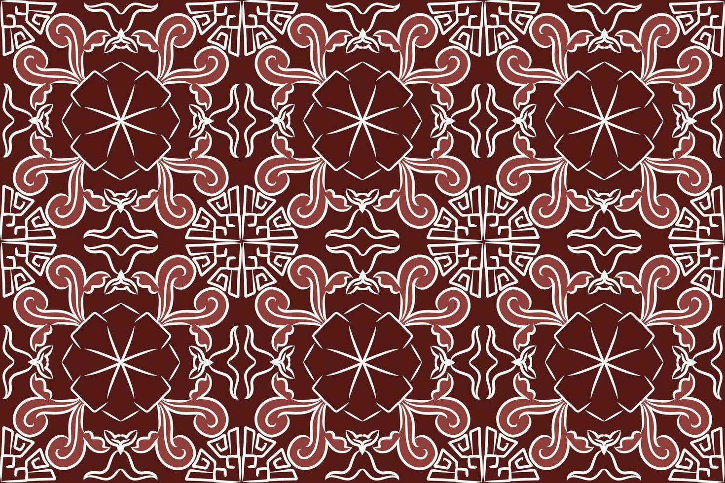 batik motif design, can be used for background or fabric design. This design can be connected repeatedly and will always connect vector