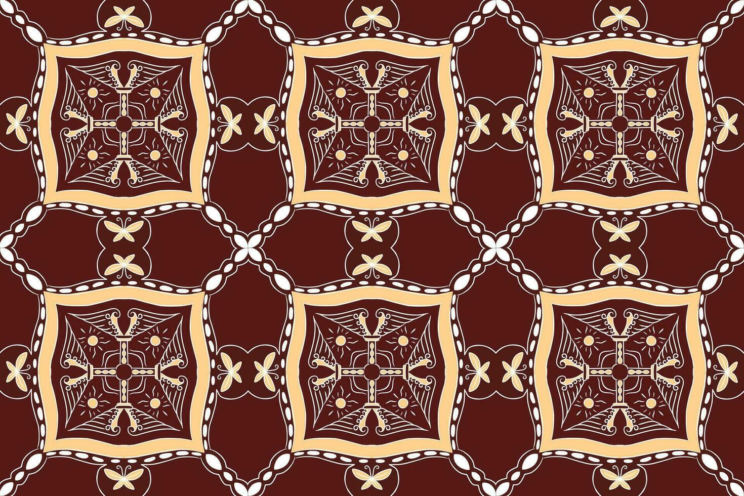 batik motif design, can be used for background or fabric design. This design can be connected repeatedly and will always connect vector