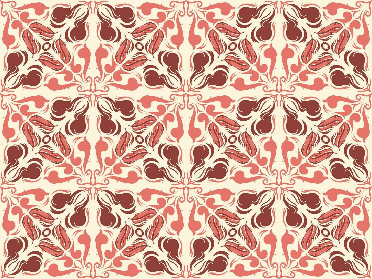 batik motif design, can be used for background or fabric design. This design can be connected repeatedly and will always connect vector