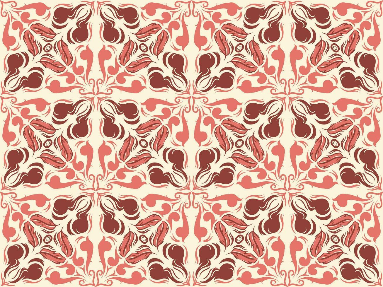 batik motif design, can be used for background or fabric design. This design can be connected repeatedly and will always connect vector