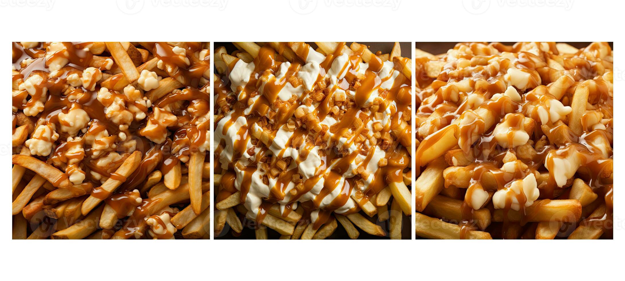 canadian poutine food texture background photo
