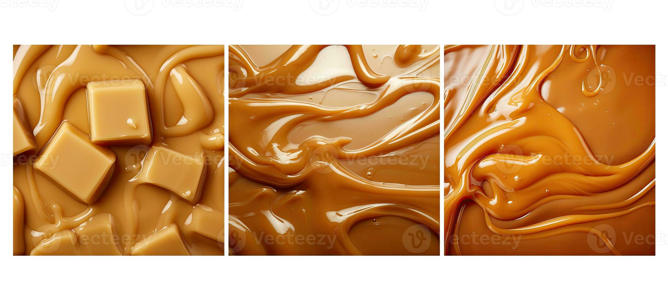 delicious caramel food texture background photo