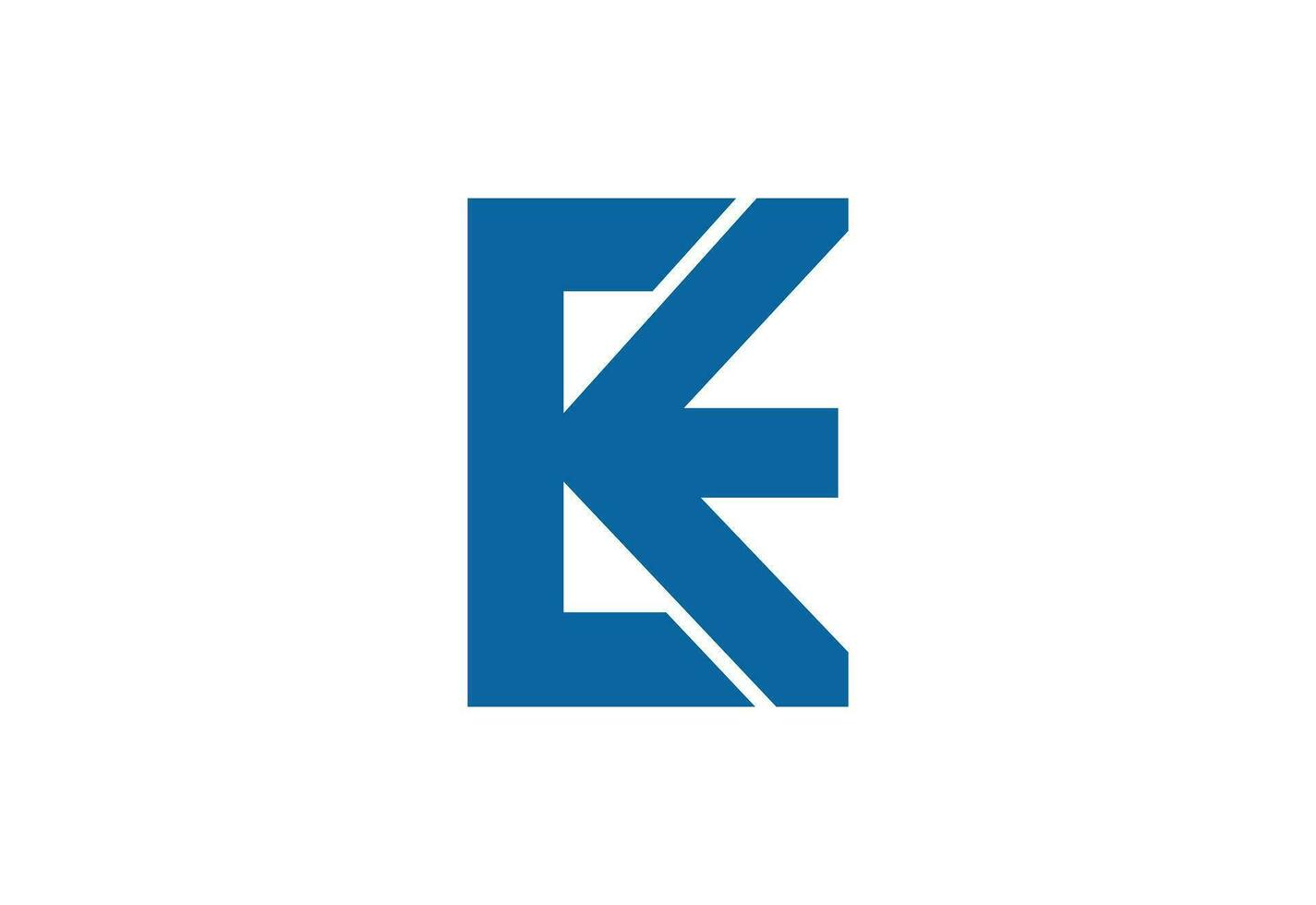 alfabeto inicial ek letra logo diseño, vector diseño modelo