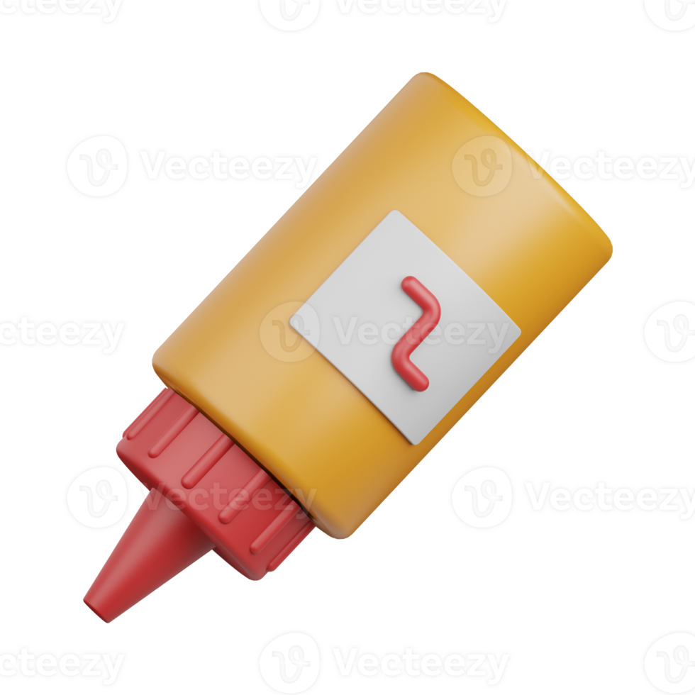 3d rendering mustard isolated useful for food, allergen, allergy, disease and antigen design element png