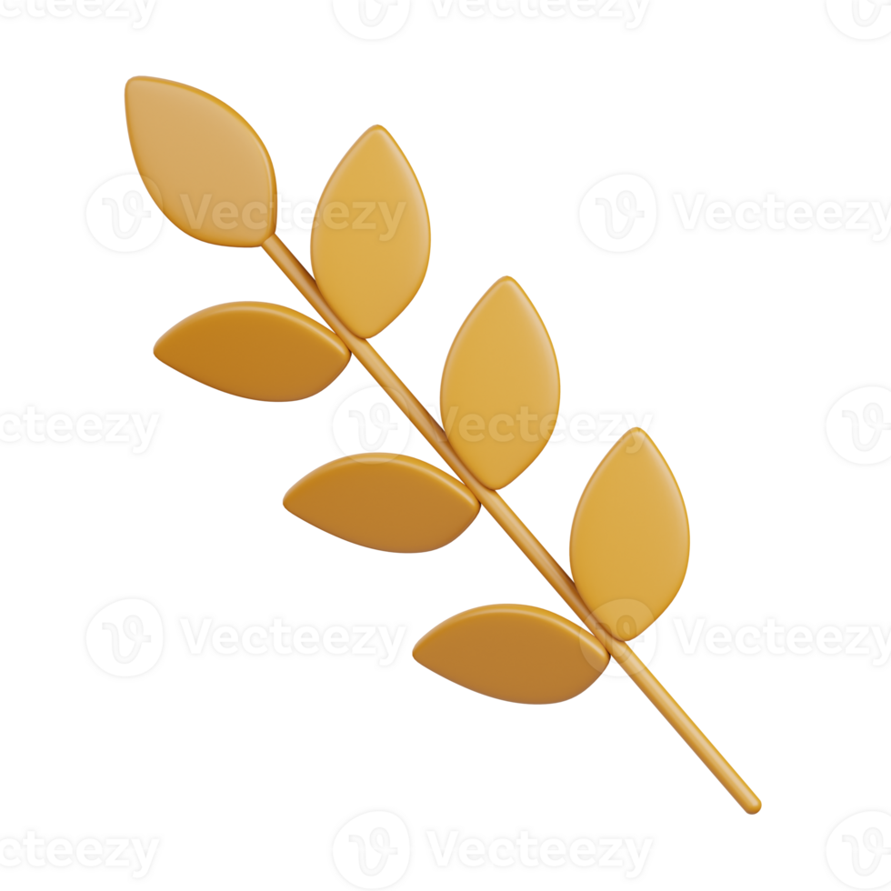 3d tolkning gluten isolerat användbar för mat, allergen, allergi, sjukdom och antigen design element png