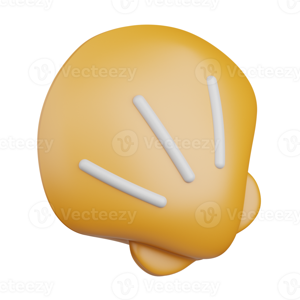 3d rendering molluscs isolated useful for food, allergen, allergy, disease and antigen design png