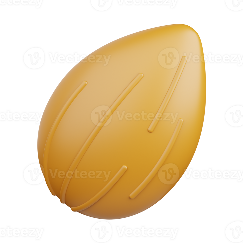 3d tolkning mandel isolerat användbar för mat, allergen, allergi, sjukdom och antigen design element png