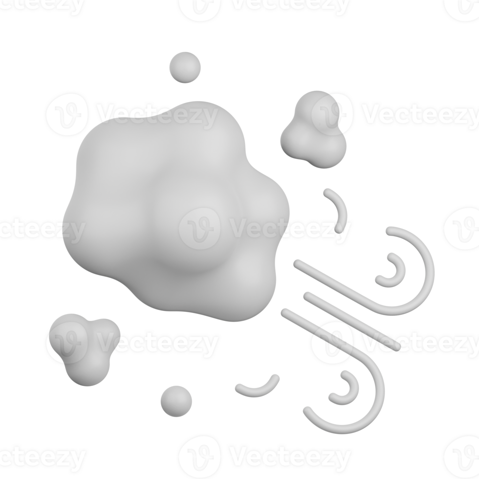 3d Rendern Staub isoliert nützlich zum Essen, Allergen, Allergie, Krankheit und Antigen Design Element png