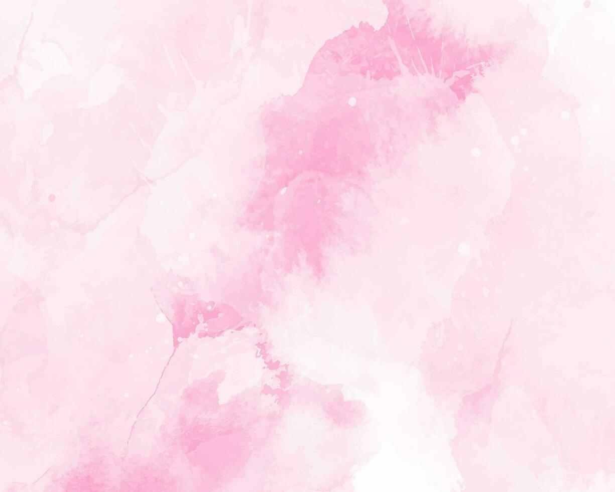 hand painted pink watercolour background vector