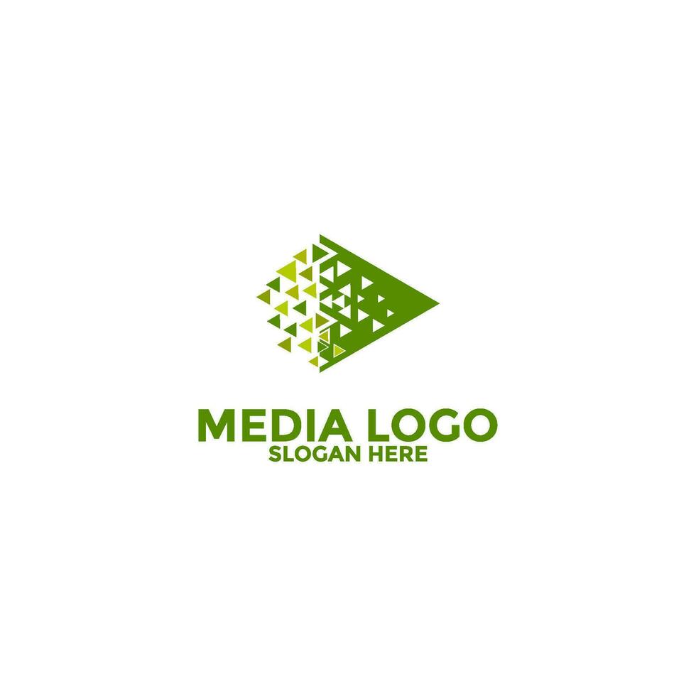 Play Media Button Symbol Logo Icon Vector