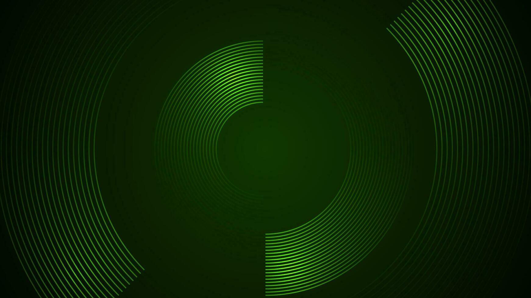 Dark green simple abstract background with lines in a curved style geometric style as the main element. vector
