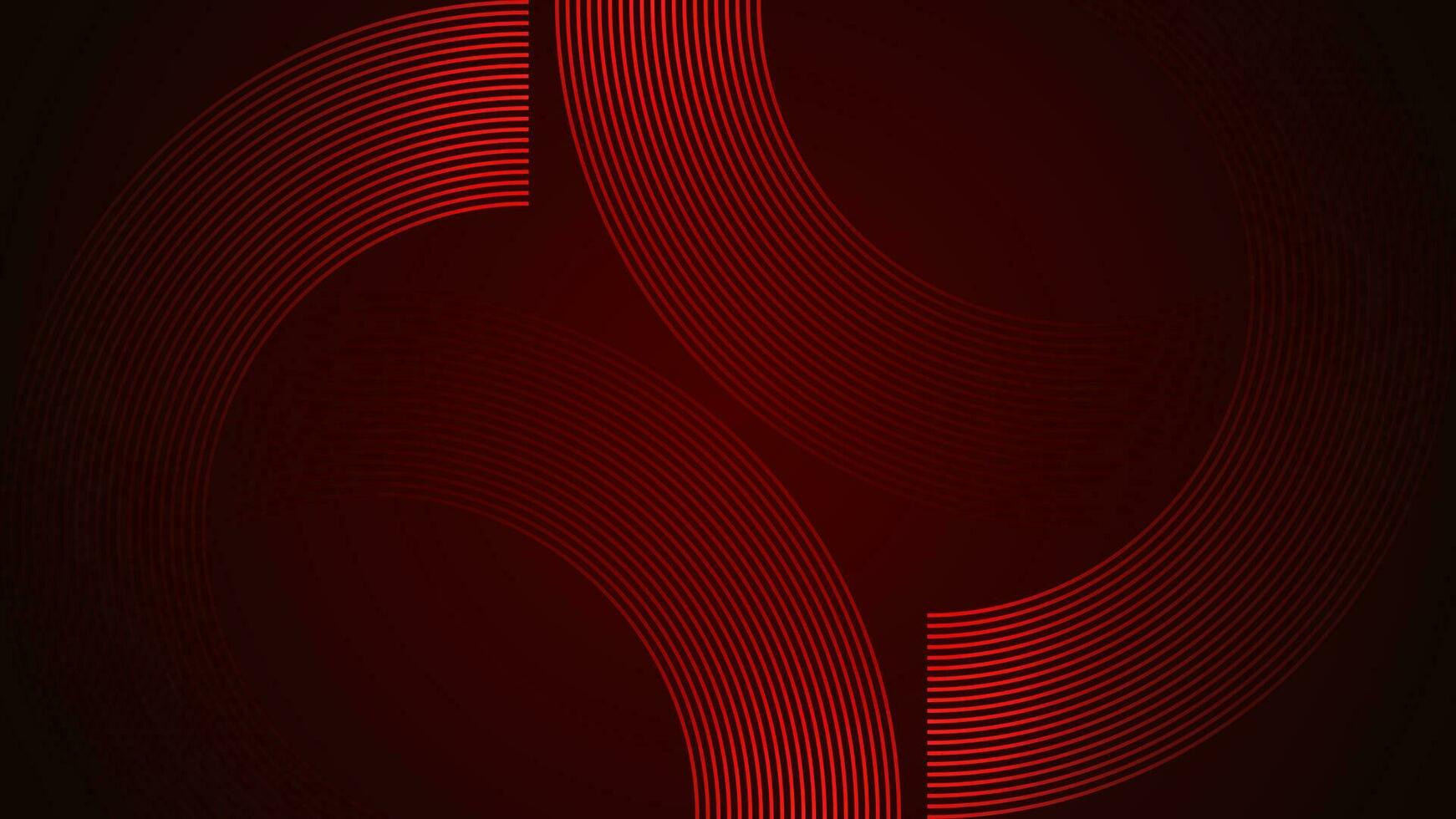 Dark red simple abstract background with lines in a curved style geometric style as the main element. vector
